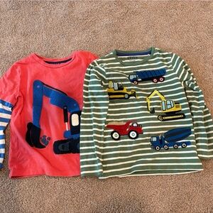 Boden long sleeve shirts boys trucks size 5/6